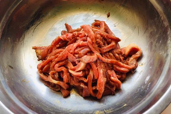 菜花炒肉丝的做法图解6