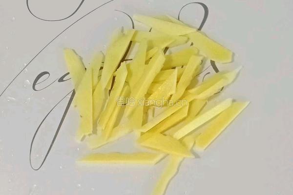 猪舌炒西兰花的做法图解3