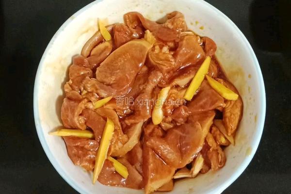 猪舌炒西兰花的做法图解4