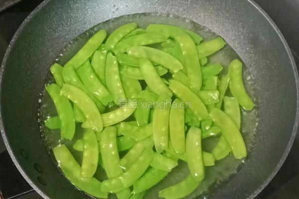 培根炒荷兰豆的做法图解5