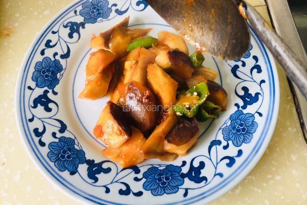 家常炒茄子的做法图解10