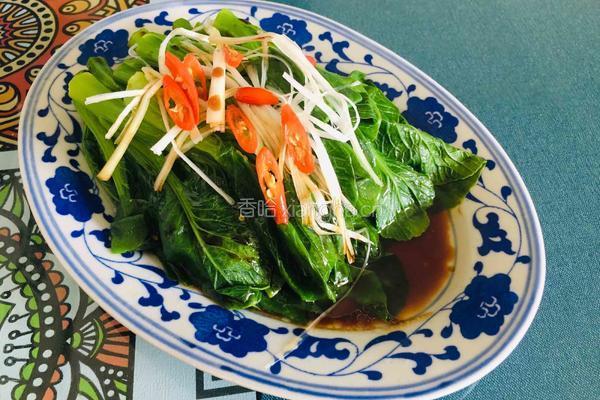 蒜香白灼菜心的做法图解9
