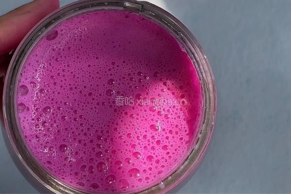 火龙果西米奶昔的做法图解5