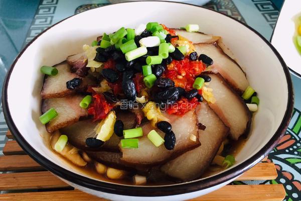 黄豆萝卜干蒸腊肉的做法图解7