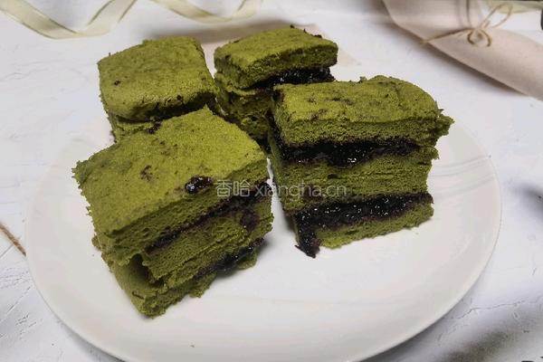 抹茶果浆三明治蛋糕 