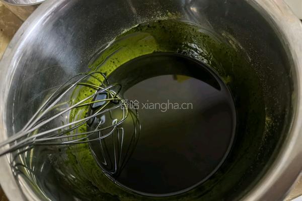 抹茶果浆三明治蛋糕 的做法图解3