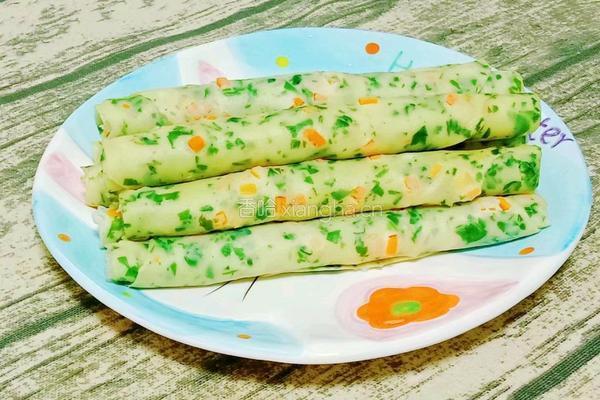 芹菜叶胡萝卜鸡蛋饼的做法图解17