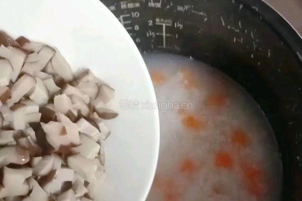 香菇时蔬鸡肉粥的做法图解16