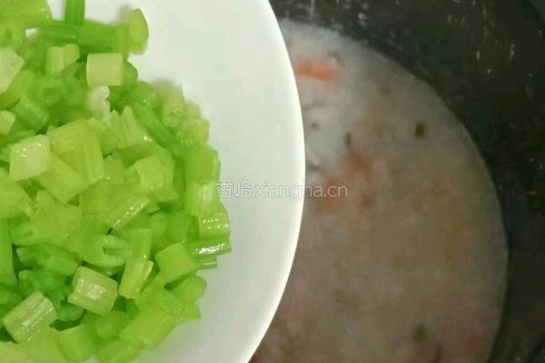 香菇时蔬鸡肉粥的做法图解17