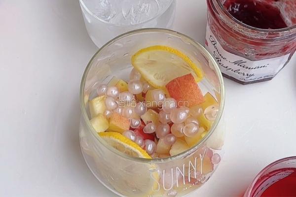 蜜桃树莓饮的做法图解4