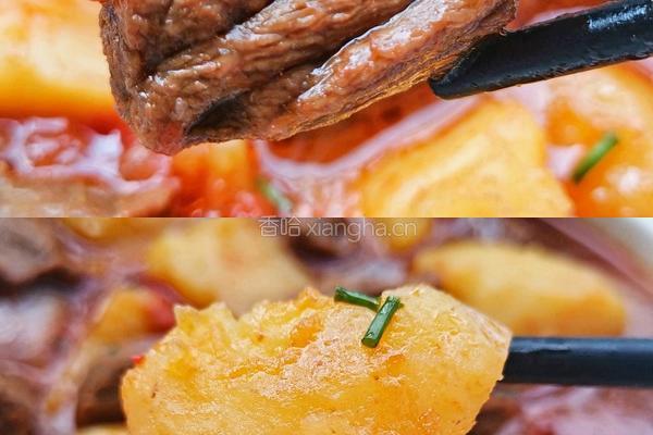 番茄土豆炖牛肉的做法图解4