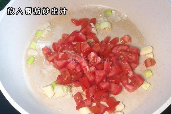 番茄虾仁香菇炒面的做法图解5