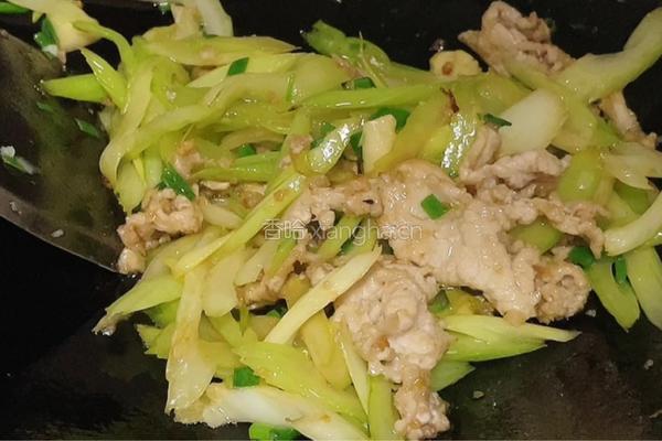 肉片炒西芹的做法图解11