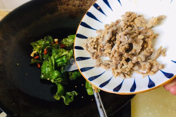 青椒豆豉炒牛肉的做法图解7