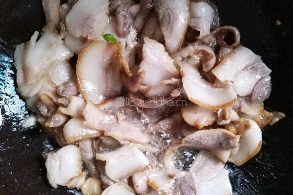 辣椒炒卤猪头肉的做法图解3