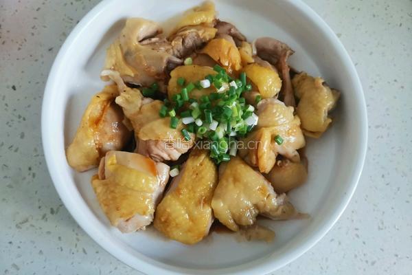 葱油蒸鸡腿的做法图解8