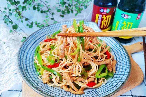 青椒肉丝凉拌面的做法图解14