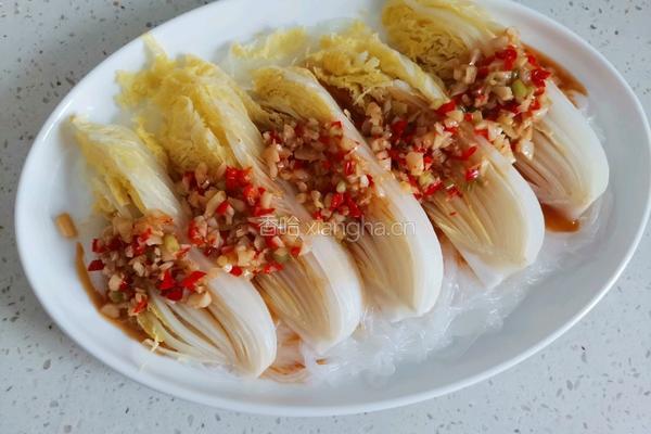 蒜蓉粉丝蒸娃娃菜的做法图解10