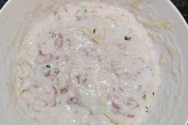 自制营养早餐土豆鲜肉饼的做法图解13