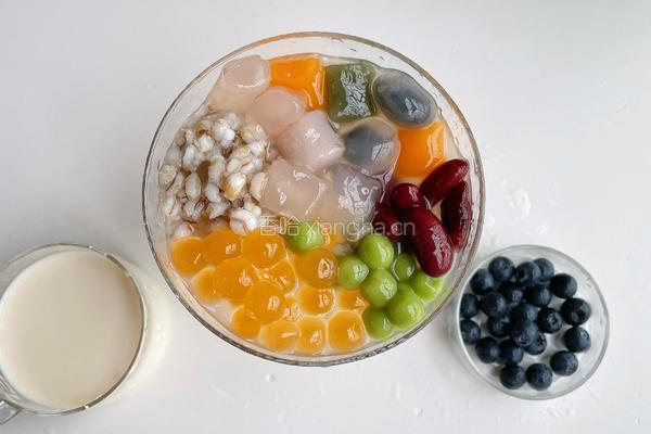 豆乳芋圆捞的做法图解6