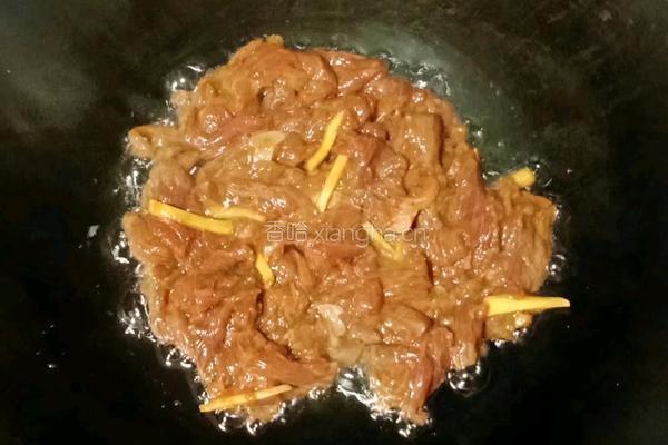 蒜苔炒牛肉的做法图解7