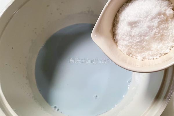 蝶豆花奶冻饱饱碗的做法图解3