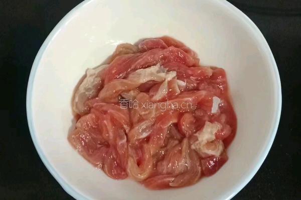 蒜苔炒牛肉的做法图解2