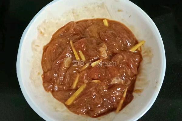 蒜苔炒牛肉的做法图解4