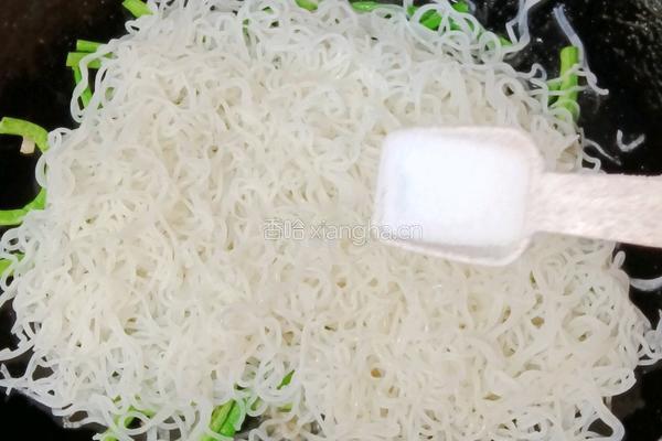 肉丝豆角炒米粉的做法图解14