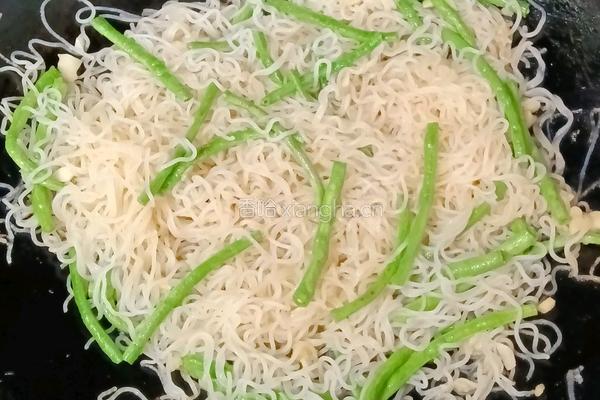 肉丝豆角炒米粉的做法图解15