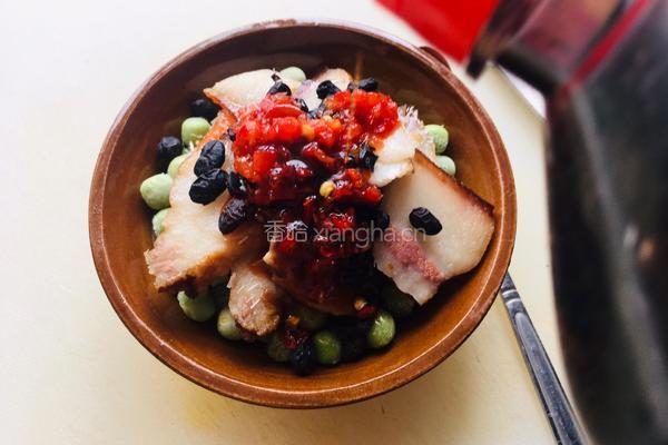 腊肉蒸豌豆的做法图解5