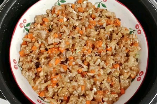 香菇胡萝卜蒸肉饼的做法图解11
