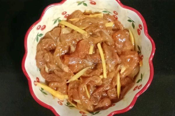 西芹炒牛肉的做法图解3