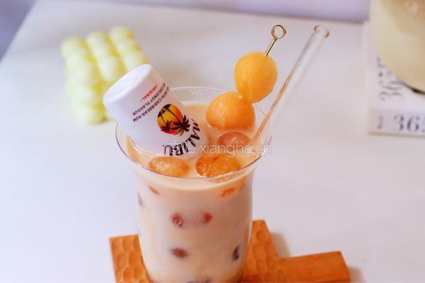 蜜瓜椰椰咖啡甜酒的做法图解15