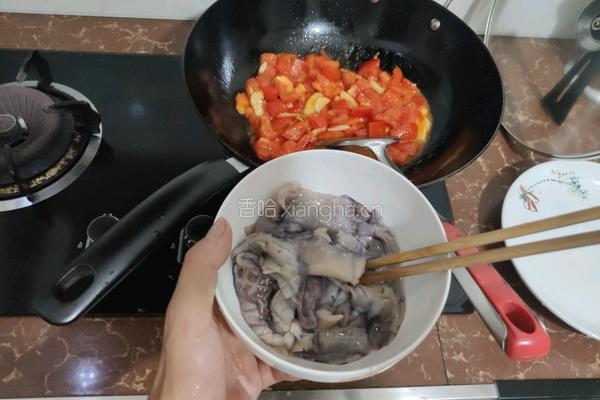 番茄鱿鱼片的做法图解7