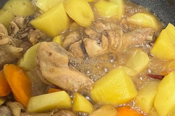 土豆胡萝卜闷鸡腿的做法图解5