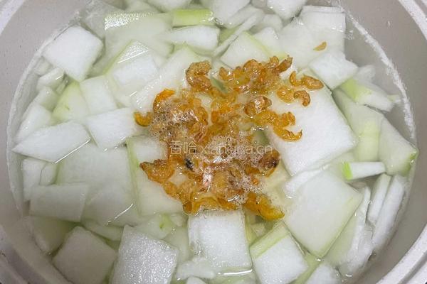 冬瓜虾米花蛤汤的做法图解6