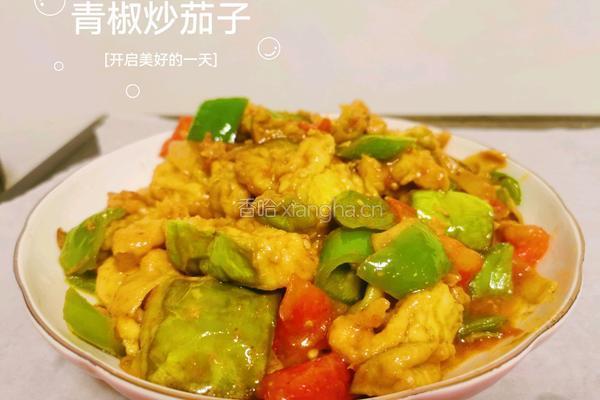 青椒炒茄子的做法图解6