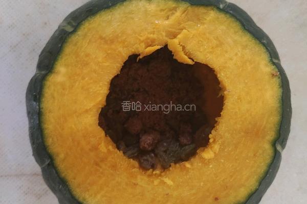 羞羞的南瓜盅的做法图解3