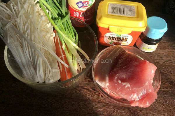 家常京酱肉丝的做法图解1