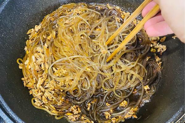 肉沫粉丝的做法图解4