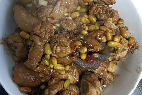 毛豆烧鸡