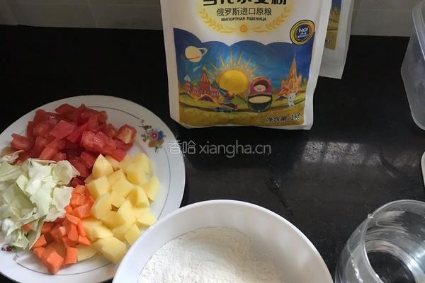 快手疙瘩汤的做法图解1
