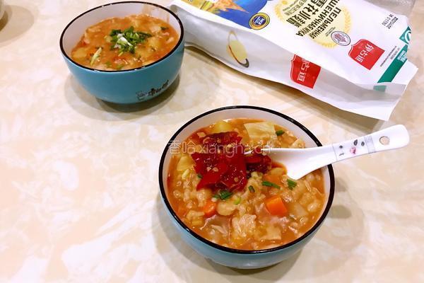 快手疙瘩汤的做法图解5