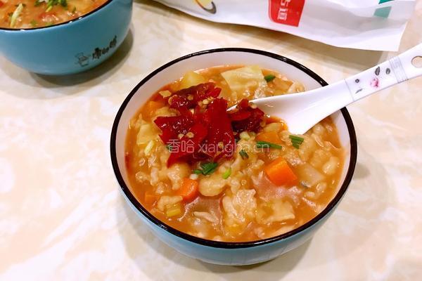 快手疙瘩汤的做法图解6
