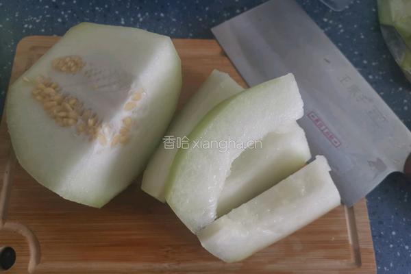 自制哈密瓜馅的做法图解3