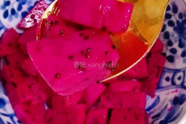 火龙果松饼的做法图解3