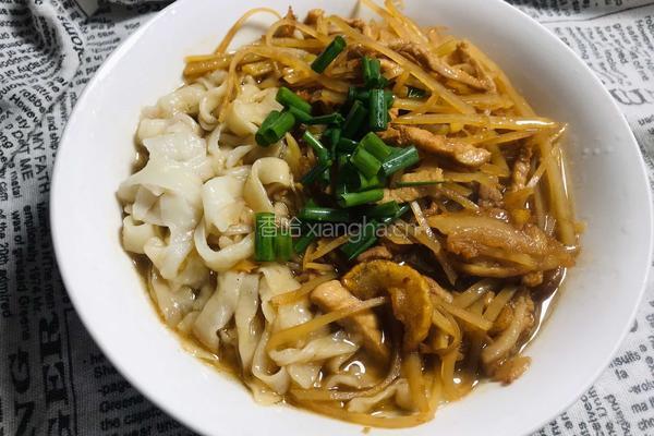 土豆肉丝拌面-神奇的面粉的做法图解14