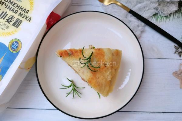 火腿肠鸡蛋葱香饼的做法图解16