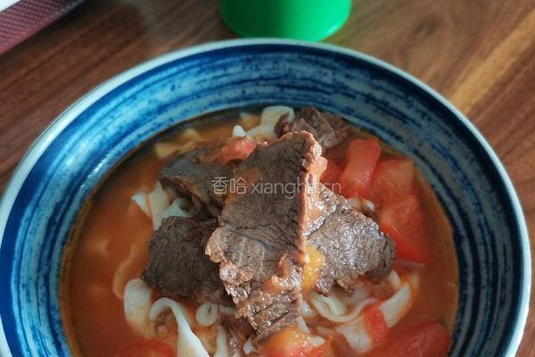 番茄牛肉手工面的做法图解8